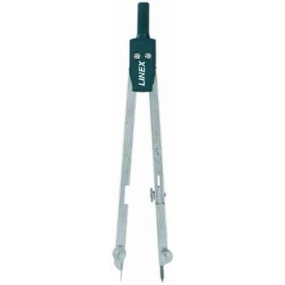 Abbildung von Linex 72 Basis Schulzirkel, Schenkelmaß 138 mm, ein Schenkel mit Gelenk, Ersatzmine, aus Metall, silber