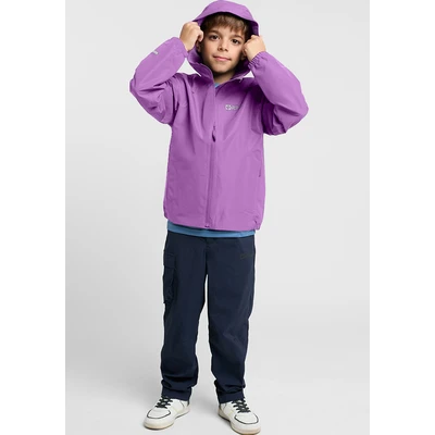 Abbildung von Jack Wolfskin Flaze Regenjacke / wasserabweisende Jacke für Kinder, Größe: 128, Sea rose