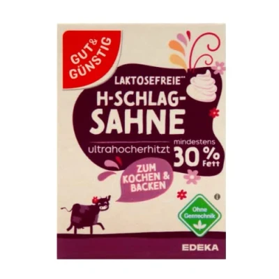 Abbildung von Gut &amp; Günstig Laktosefreie H Schlagsahne 30% Fett, 27er Pack (27 x 200g)