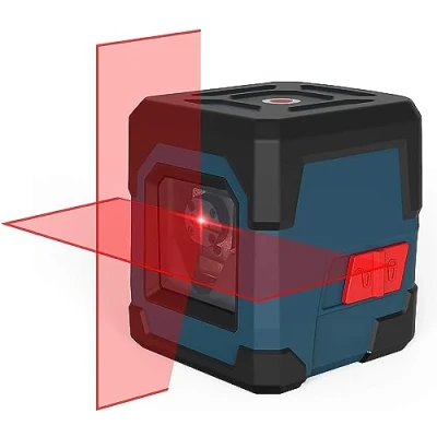 Abbildung von Laser Wasserwaage, RockSeed Kreuzlinienlaser mit Selbstnivellierung, Vertikale und Horizontale Linie, 360 Grad Drehbar, Tragetasche, Batterie Enthalten(Rot)