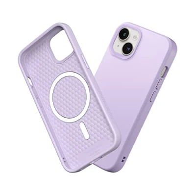 Abbildung von RhinoShield Case kompatibel mit [iPhone 14/13] SolidSuit MagSafe Stoßdämpfende &amp; schlanke Schutzhülle Premium Finish 3.5 Meter Fallschutz Violett