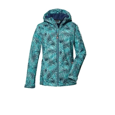 Abbildung von killtec Mädchen Softshelljacke/Outdoorjacke mit Kapuze KOS 346 GRLS SFTSHLL JCKT, aquaverde, 128, 41888 000