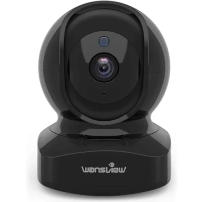 Abbildung von wansview 2K Überwachungskamera innen WLAN IP Kamera, 2,4Ghz WiFi Hundekamera, Babyphone mit haustierkamera app, 2 Wege Audio, Nachtsicht für Haustiere, kompatibel Alexa, Q5