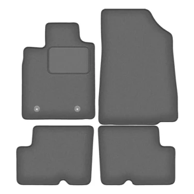 Abbildung von Wielganizator Automatte Passend für Dacia Duster 2WD SUV 2010 2018 Velours Autozubehör Auto Fußmatten Fußmatte 4 teilig Graphit