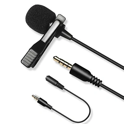 Abbildung von Nicama LVM7 Lavalier Mikrofon, Kondensator Freisprech Ansteck Revers Mikrofon für Smartphone Canon Nikon Sony DSLR Camcorder Kameras PC YouTube Podcast