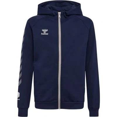 Abbildung von Hummel MOVE GRID ZIP Sweatjacke für Kinder, Größe: 128, Marine