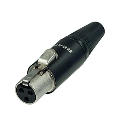 Abbildung von REAN Mini XLR 3 Pol Stecker Weiblich By Neutrik Tiny Pin RT3FC B