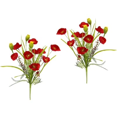 Abbildung von my home Kunstblume &quot;Mohnblumen&quot;, 2er Set