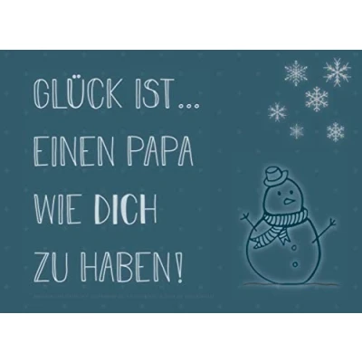 Abbildung von Adventskalender für den Papa, Gutscheinbuch mit 24 Gutscheinen als Geschenk zum Selbstausfüllen, Glück ist… einen Papa wie dich zu haben: ... Geschenkidee jeden Vater Advent