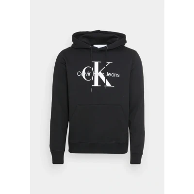 Abbildung von Calvin Klein Jeans CORE Monogram Hoodie Sweatshirt, Damen, Größe: Small, Black