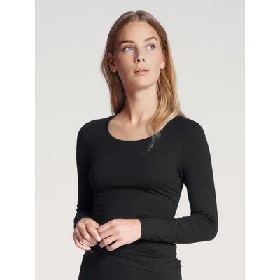 Abbildung von Calida Nachtwäsche Shirt, Damen, Größe: Large, Schwarz