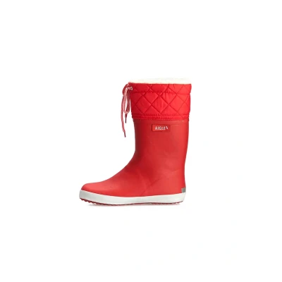 Abbildung von Aigle Giboulee 2 Unisex Gummistiefel für Kinder, Größe: 33, Rouge/blanc Schuhe