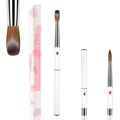 Abbildung von ANGNYA Acryl Pinsel für Nägel Kolinsky Nagelpinsel #16 Acrylnägel Sable Haar Nail art Brush Gelnägel Nagelkunstwerkzeuge