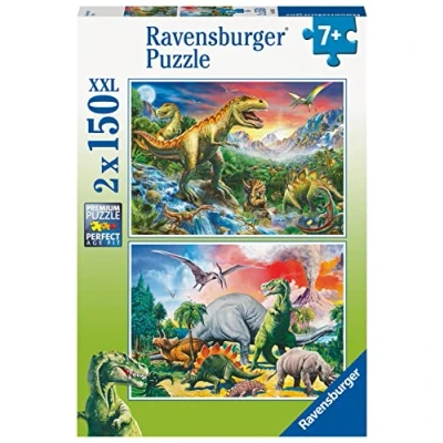 Abbildung von Ravensburger Puzzle 80563 Dinosaurier 2X 150 Teile für Kinder ab 7 Jahren