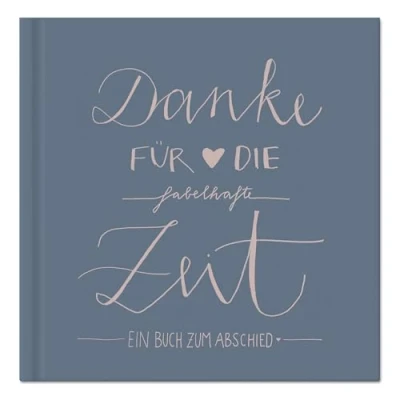 Abbildung von Eine der Guten Verlag Fotoalbum Danke für die fabelhafte Zeit blau rosa, Abschiedsbuch Kollegen, Lehrer, Freunde als Abschiedsgeschenk
