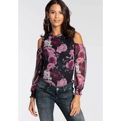 Abbildung von Melrose Langarmbluse, mit elegantem Blumenprint NEUE KOLLEKTION