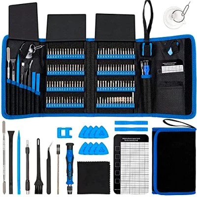 Abbildung von Pardarsey Schraubendreher Sets 142 Stück Elektronik Präzisionsschraubendreher mit 120 Bit Magnetic Repair Tool Kit Kompatibel für iPhone, MacBook, Computer, Laptop, PC, Tablet, PS4, Xbox, Nintendo