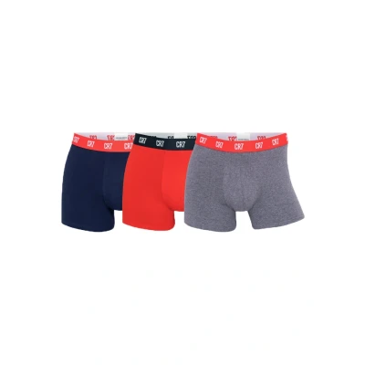 Abbildung von Cristiano Ronaldo CR7 Panties, Herren, Größe: Small, Grey m/ red / navy