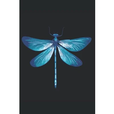 Abbildung von Notizbuch: Libellen Notizbuch 6x9 Zoll DIN A5 120 Seiten Punktraster Insekten Notizheft Libellenmuster Tagebuch Insekt Notebook