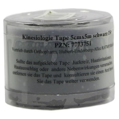 Abbildung von Kinesiologie Tape 5 cmx5 m schwarz 1 St