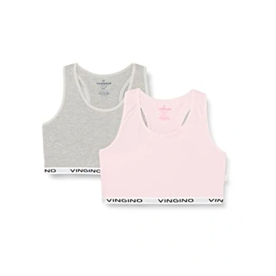 Abbildung von Vingino Mädchen Girls Racer (2 Pack) Shirt, Multicolor Pink, 14 Jahre EU