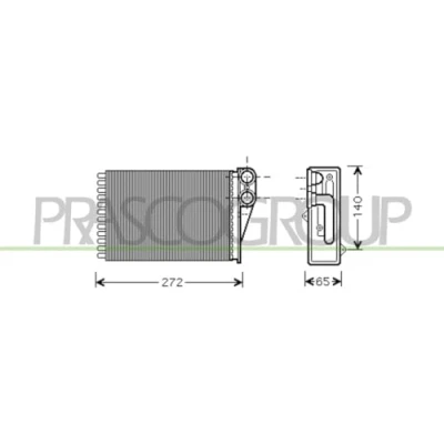 Abbildung von PRASCO PG320H001 Wärmetauscher PEUGEOT: 207 CC