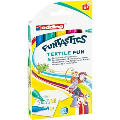 Abbildung von edding 17 Funtastics Textile Fun assorti 5 kleuren 4