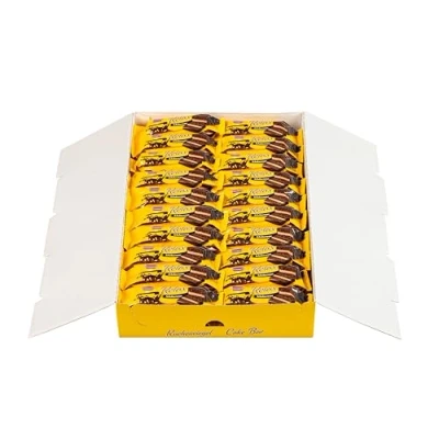 Abbildung von KuchenMeister Relax Kakao Kuchen Riegel 40 x 32g Schokoladiger Bisquitteig Zarte Kakaocremefüllung Knackige Zartbitterschokolade Giveaway, Kiosk, Automaten, Vending
