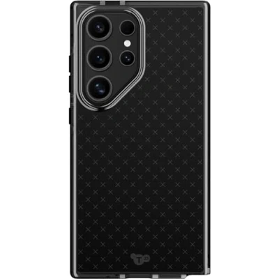 Abbildung von tech21 Evo Check S24 Ultra Hülle für Samsung Galaxy Ultimativer Fallschutz in Smokey Black