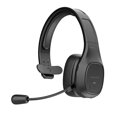 Abbildung von SPEEDLINK SONA Bluetooth Headset mit Mikrofon und Noise Cancelling, Anschluss kabellos oder USB Kabel, 2 Profile, Mono Headset, schwarz