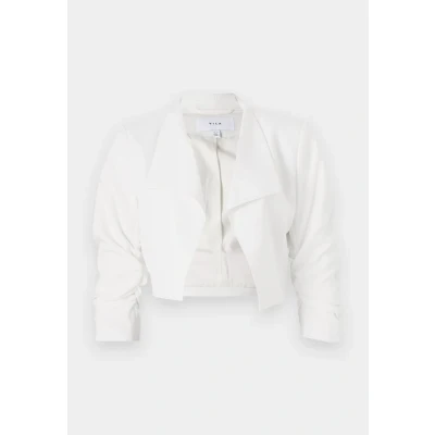 Abbildung von VILA Viher Cropped Blazer, Damen, Größe: 34, Cloud dancer