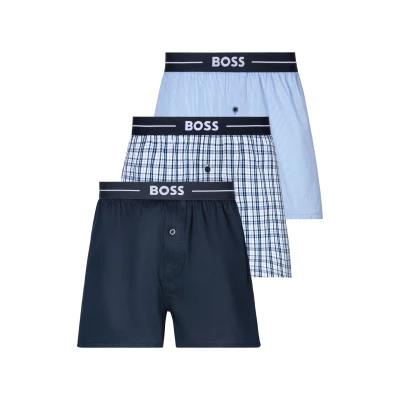 Abbildung von BOSS 3 PACK Boxershorts, Herren, Größe: Small, Open blue