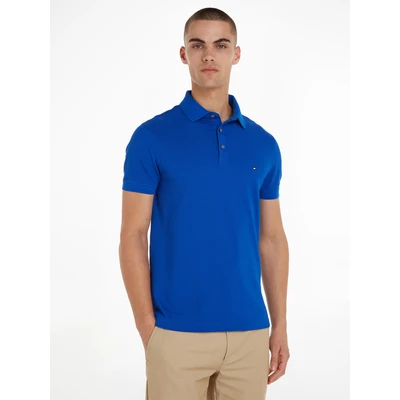 Abbildung von Tommy Hilfiger Poloshirt 1985 SLIM POLO aus leicht strukturiertem Piqué Material