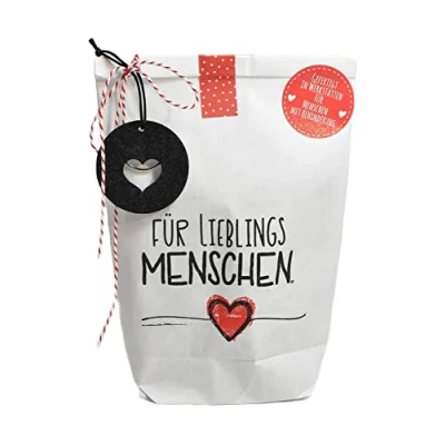 Abbildung von Wunderle Wundertüte Lieblingsmensch für Herzensmenschen, Mitbringsel, Geschenk, Geschenkidee Freundin, Frauen, Männer