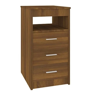Abbildung von vidaXL Sideboard mit Schubladen Kommode Anrichte Schrank Beistellschrank Mehrzweckschrank Schubladenschrank Sonoma Eiche 40x50x76cm Holzwerkstoff