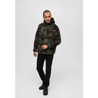 Abbildung von Brandit Worker Fleecejacke, Herren, Größe: 4XL, Woodland