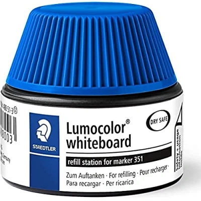Abbildung von STAEDTLER 488 51 Lumocolor whiteboard marker Nachfüllstation für 351/351 B, blau
