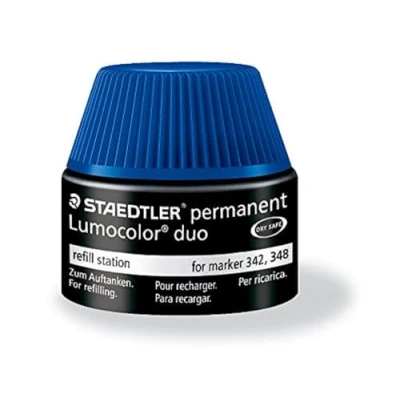 Abbildung von STAEDTLER 488 48 Lumocolor duo permanent marker Nachfüllstation für 342/348, blau