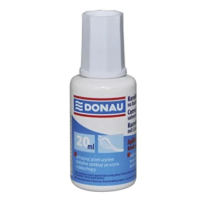 Abbildung von Korrekturflüssigkeit DONAU, Pinselapplikator, 20ml, 10 Stück