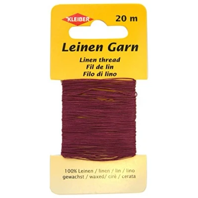 Abbildung von Kleiber 11,8 x 6,2 0,4 cm Leinen Garn, burgunderrot
