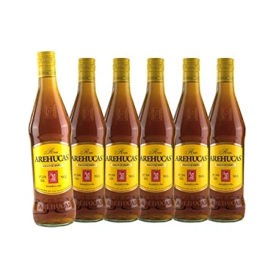 Abbildung von Ron AREHUCAS Carta Oro, kanarischer Rum, 37,5% vol, 6er Sparpack 6 x 700 ml