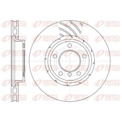 Abbildung von REMSA 6508.10 Bremsscheibe Vorderachse 315, 315 28 5 Belüftet BMW: 3 Limousine, Cabrio, Coupe