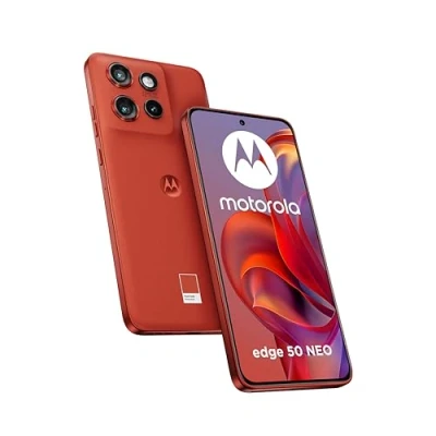 Abbildung von Motorola edge 50 neo (8/256GB, Kamera Sony LYTIA™ 700C 50+13+10MP Selfie 32MP, Display 6.36&quot; POLED 120Hz, IP68, MediaTek MTK 24M, Akku 4310mAh, Ladung 68W, Android 14), PANTONE Poinciana