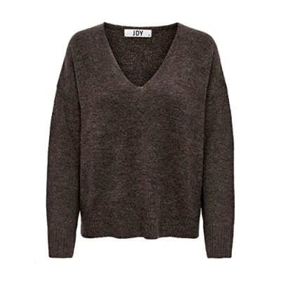 Abbildung von JDY Jdyelanora Vneck Strickpullover, Damen, Größe: Large, Bracken