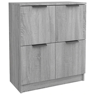 Abbildung von vidaXL Sideboard Kommode Anrichte Schrank Beistellschrank Mehrzweckschrank Standschrank Wohnzimmer Flur Grau Sonoma 60x30x70cm Holzwerkstoff
