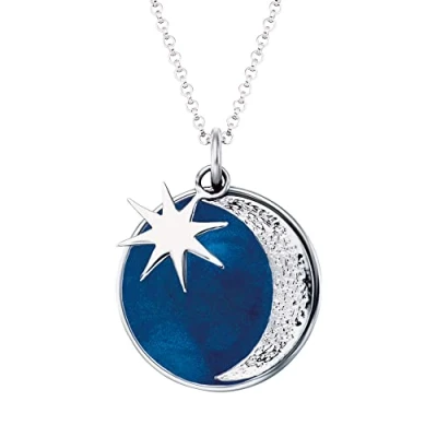 Abbildung von Engelsrufer Kette mit Anhänger SONNE MOND STERN, ERN MOON PB, Emaille