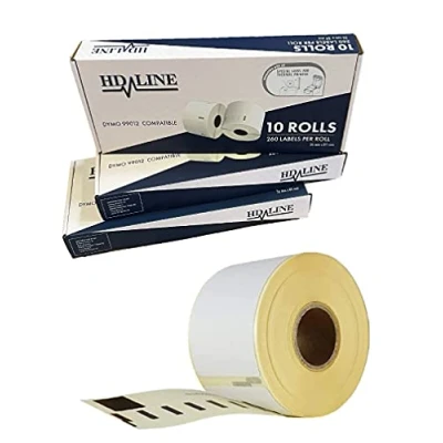Abbildung von hd line Dymo Etiketten für Labelwriter 99012 30 Rolle Pack X 260 St. Je = 7800 Etikette, Selbstklebend, Kompatibel &amp; Seiko Etikettendrucker, 89 36 mm