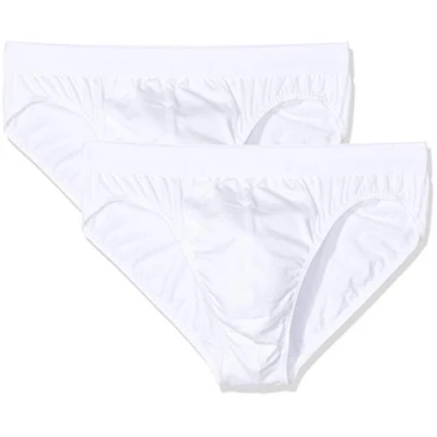Abbildung von HUBER Herren Mike Brasil 2er Pack Slip, Weiß (Weiss 0500), L EU