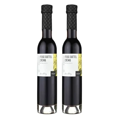 Abbildung von WAJOS Feige Dattel Crema mit Aceto Balsamico di Modena, Essig Zubereitung, Doppelpack 2x 250ml, 3% Säure