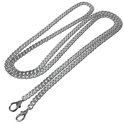 Abbildung von EAZY CASE Schulterriemen für Tasche Metall Wechselband Schultergurt Umhängetasche, DIY Ersatzriemen Handtaschen Silber